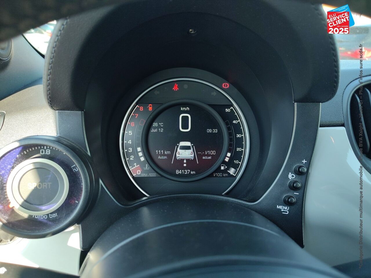 Véhicule d'occasion ABARTH 500 1.4 TURBO T-JET 145CH 595 MY17 chez BMW Dole