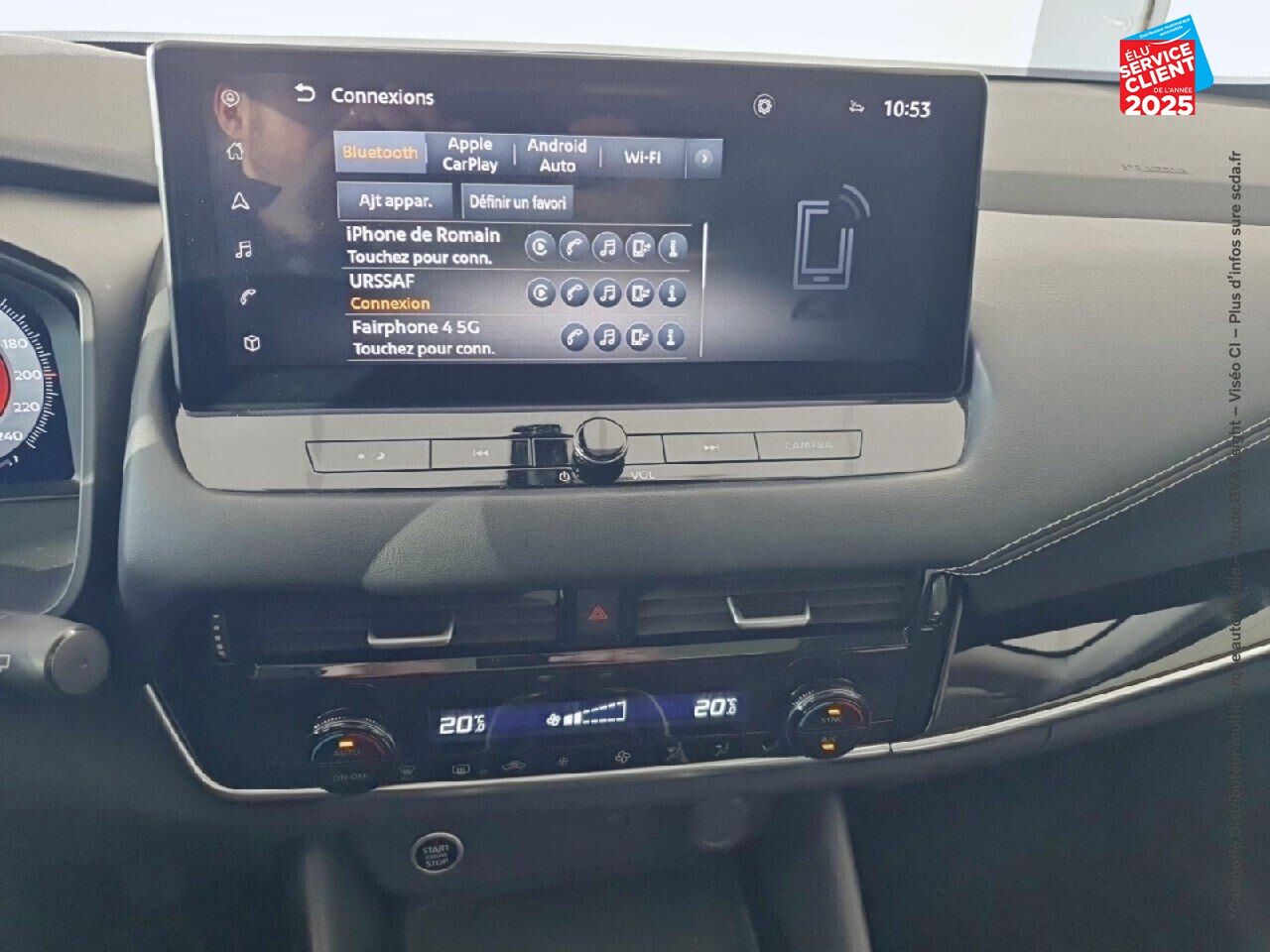 Véhicule d'occasion NISSAN QASHQAI 1.3 MILD HYBRID 140CH N-CONNECTA 2022 TPANO CAMERA GPS chez Nissan Belfort