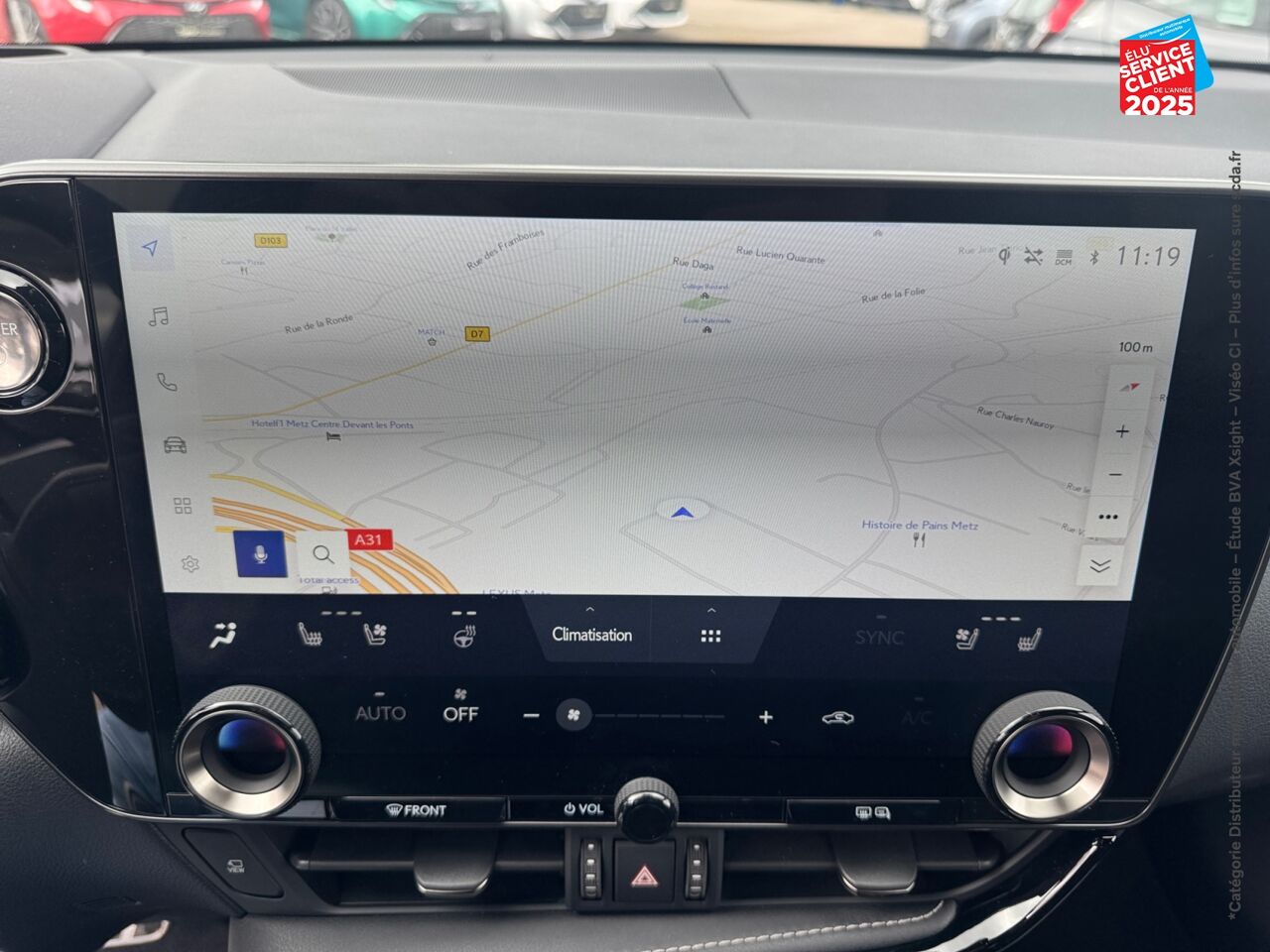 Véhicule d'occasion LEXUS NX 450H+ F SPORT EXECUTIVE 4WD TOUVRANT SIEGES CHAUF/VENTIL/CUIR VOLANT CHAUF GPS CAMERA chez Lexus Strasbourg