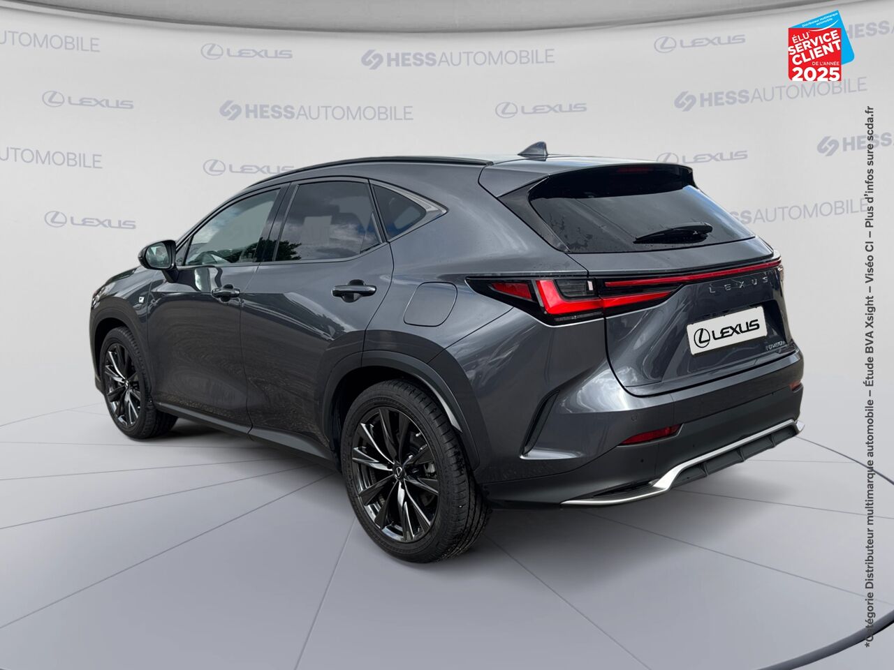 Véhicule d'occasion LEXUS NX 450H+ F SPORT EXECUTIVE 4WD TOUVRANT SIEGES CHAUF/VENTIL/CUIR VOLANT CHAUF GPS CAMERA chez Lexus Strasbourg