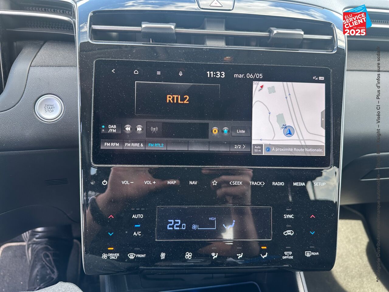Véhicule d'occasion HYUNDAI TUCSON 1.6 T-GDI 265CH PHEV CREATIVE BVA6 HTRAC SIEGES CHAUF GPS CAMERA chez Hyundai Chalons