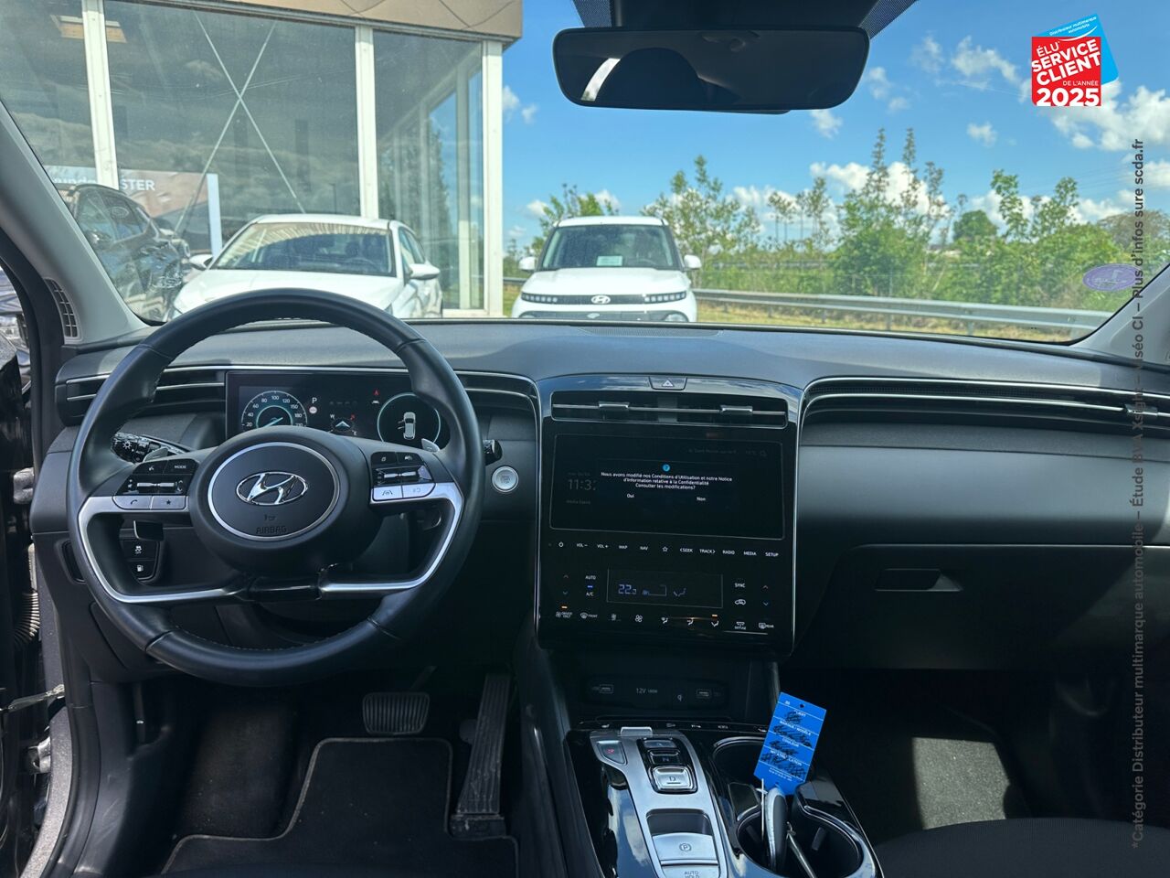 Véhicule d'occasion HYUNDAI TUCSON 1.6 T-GDI 265CH PHEV CREATIVE BVA6 HTRAC SIEGES CHAUF GPS CAMERA chez Hyundai Chalons