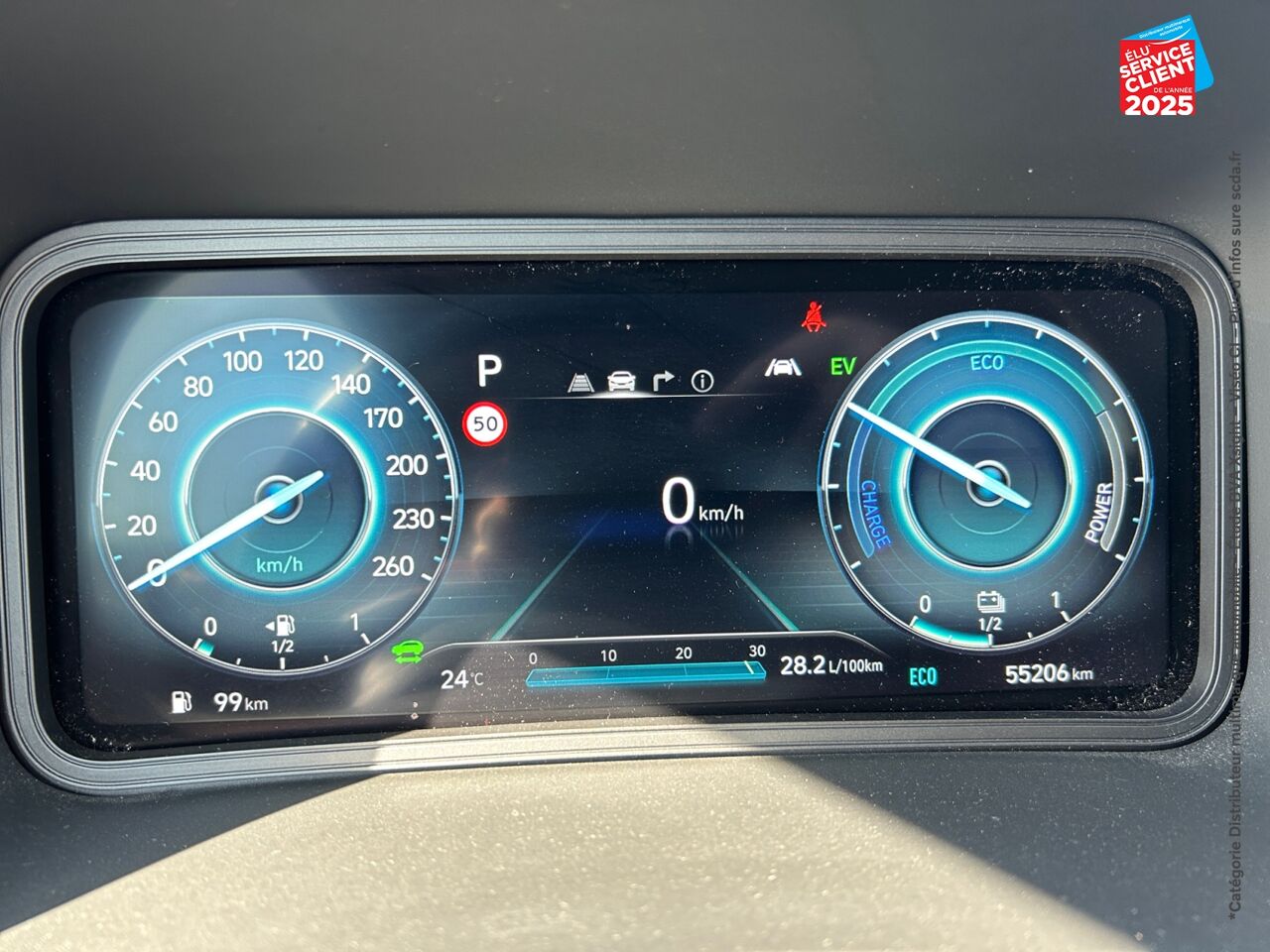 Véhicule d'occasion HYUNDAI KONA 1.6 GDI 141CH HYBRID EXECUTIVE DCT-6 CAMERA GPS HUD ATTELAGE chez Dacia Montbéliard