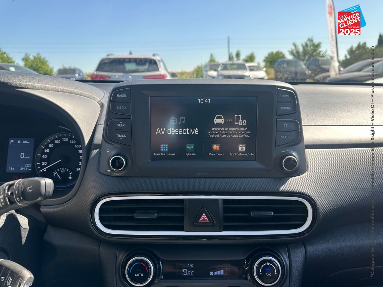 Véhicule d'occasion HYUNDAI KONA 1.6 GDI 141CH HYBRID INTUITIVE DCT-6 chez HESS Automobile