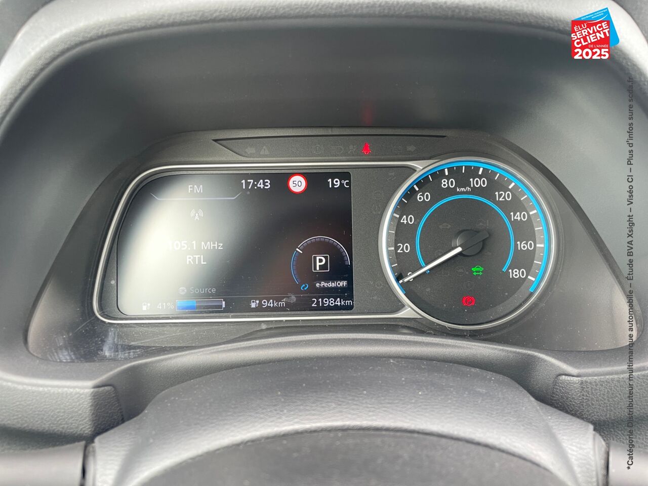 Véhicule d'occasion NISSAN LEAF 150CH 40KWH TEKNA 22 SIEGE CHAUF VOLANT CHAUF CAMERA chez Nissan Belfort