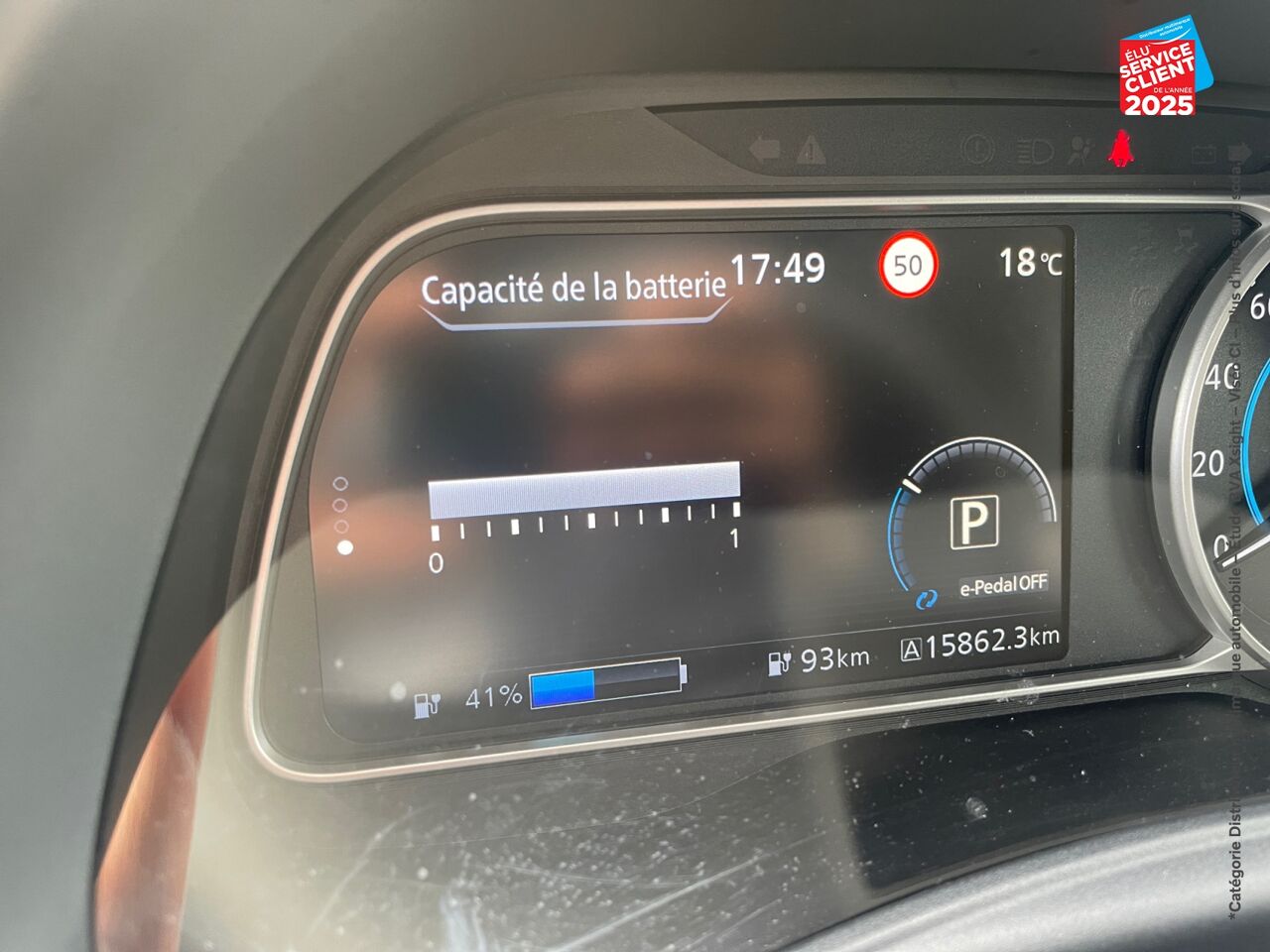 Véhicule d'occasion NISSAN LEAF 150CH 40KWH TEKNA 22 SIEGE CHAUF VOLANT CHAUF CAMERA chez Nissan Belfort