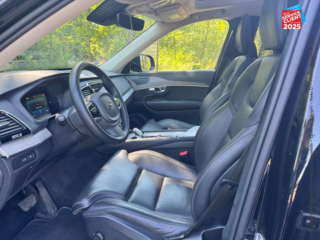 Véhicule d'occasion VOLVO XC90 T8 AWD 310 + 145CH ULTIMATE STYLE DARK GEARTRONIC TOUVRANT SIEGES CHAUF/VENTIL/CUIR VOLANT CHAU chez Volvo Strasbourg