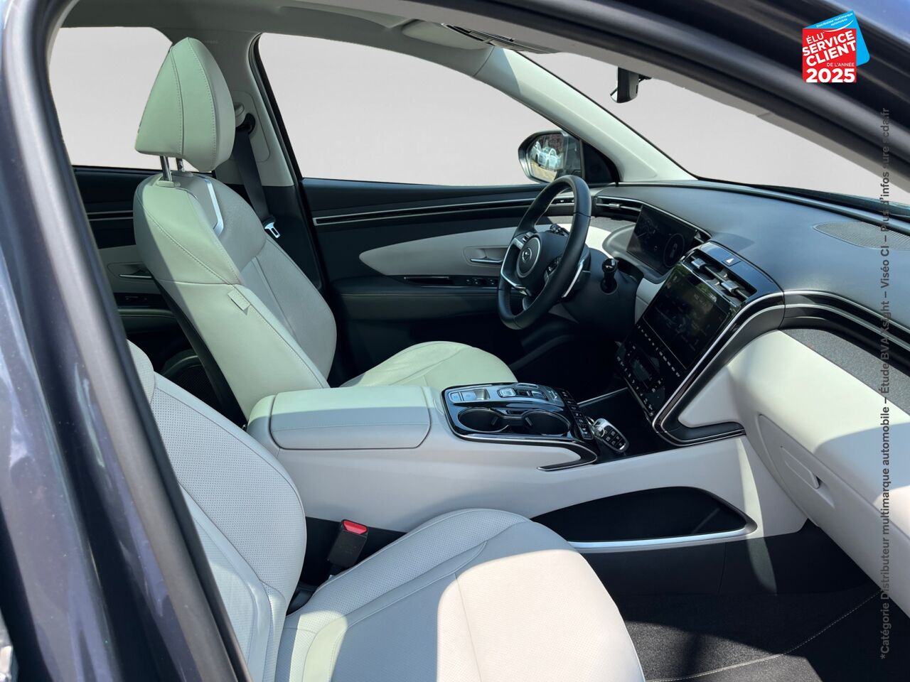 Véhicule d'occasion HYUNDAI TUCSON 1.6 T-GDI 230CH HYBRID EXECUTIVE BVA6 SIEGE CHAUF VENTIL VOLANT CHAUF CAMERA chez Hyundai Epernay