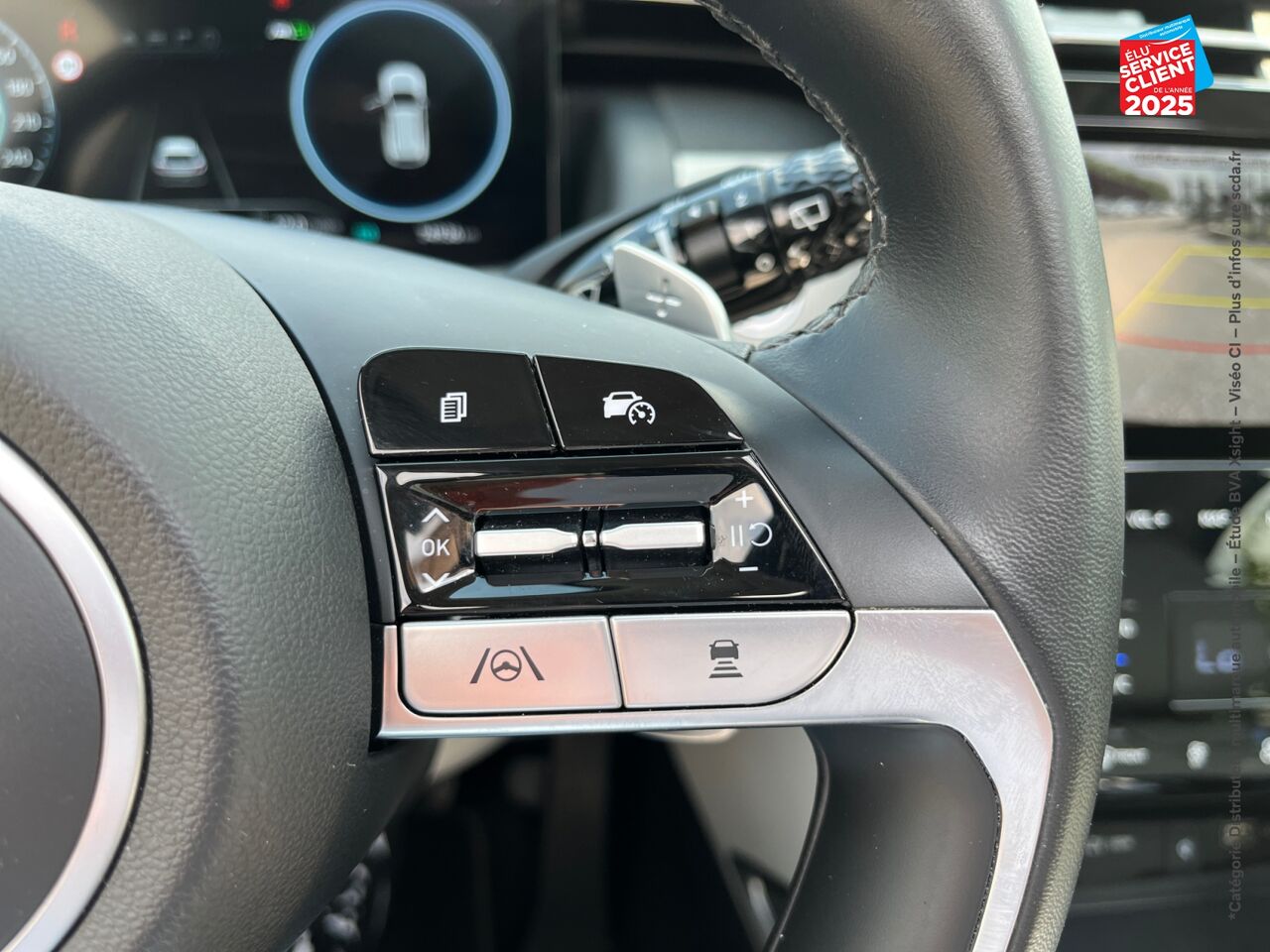 Véhicule d'occasion HYUNDAI TUCSON 1.6 T-GDI 230CH HYBRID EXECUTIVE BVA6 SIEGE CHAUF VENTIL VOLANT CHAUF CAMERA chez Hyundai Epernay