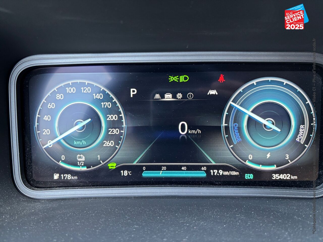 Véhicule d'occasion HYUNDAI KONA ELECTRIC 39KWH - 136CH INTUITIVE CAMERA CARPLAY chez Hyundai Reims