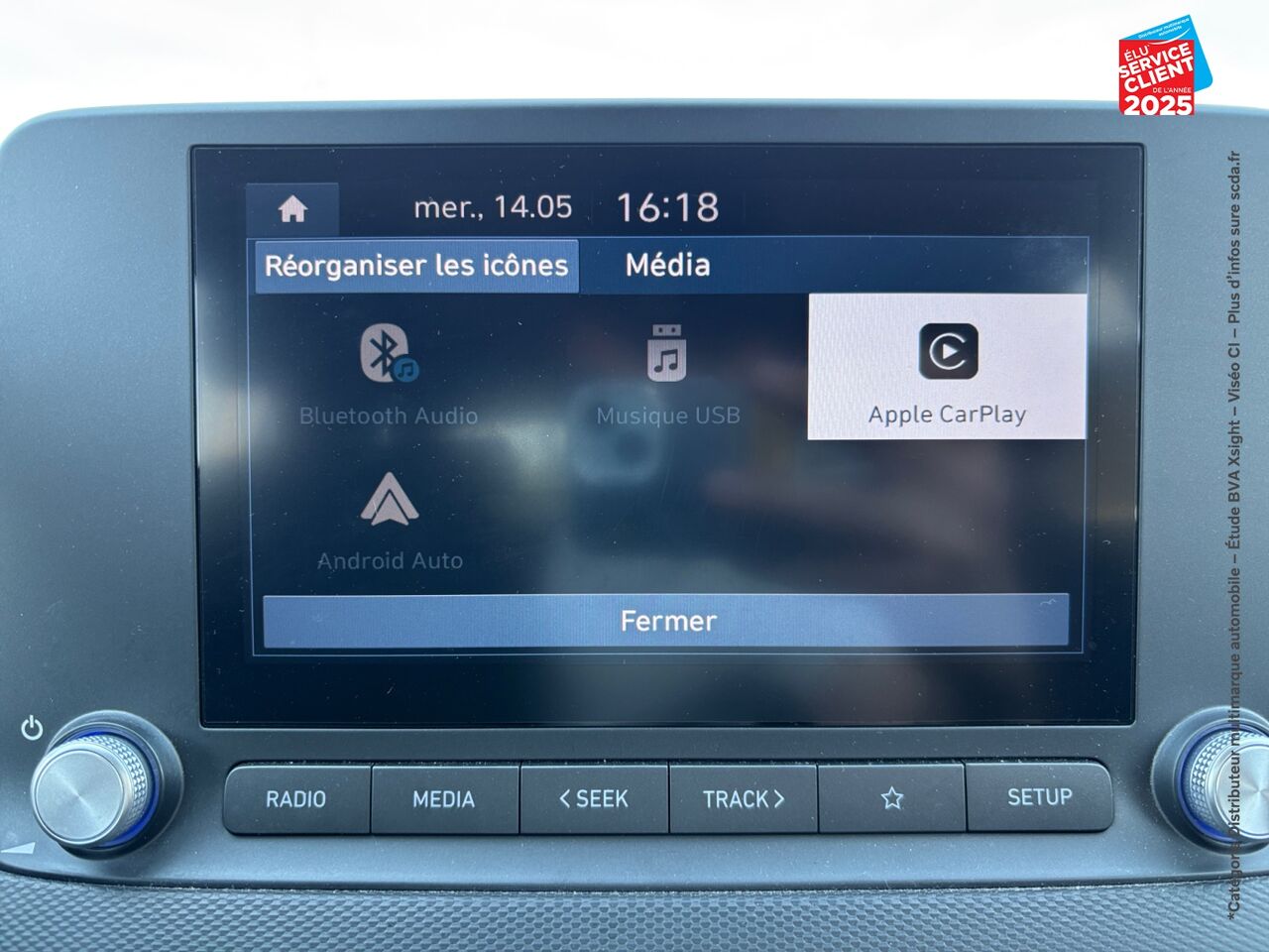Véhicule d'occasion HYUNDAI KONA ELECTRIC 39KWH - 136CH INTUITIVE CAMERA CARPLAY chez Hyundai Reims
