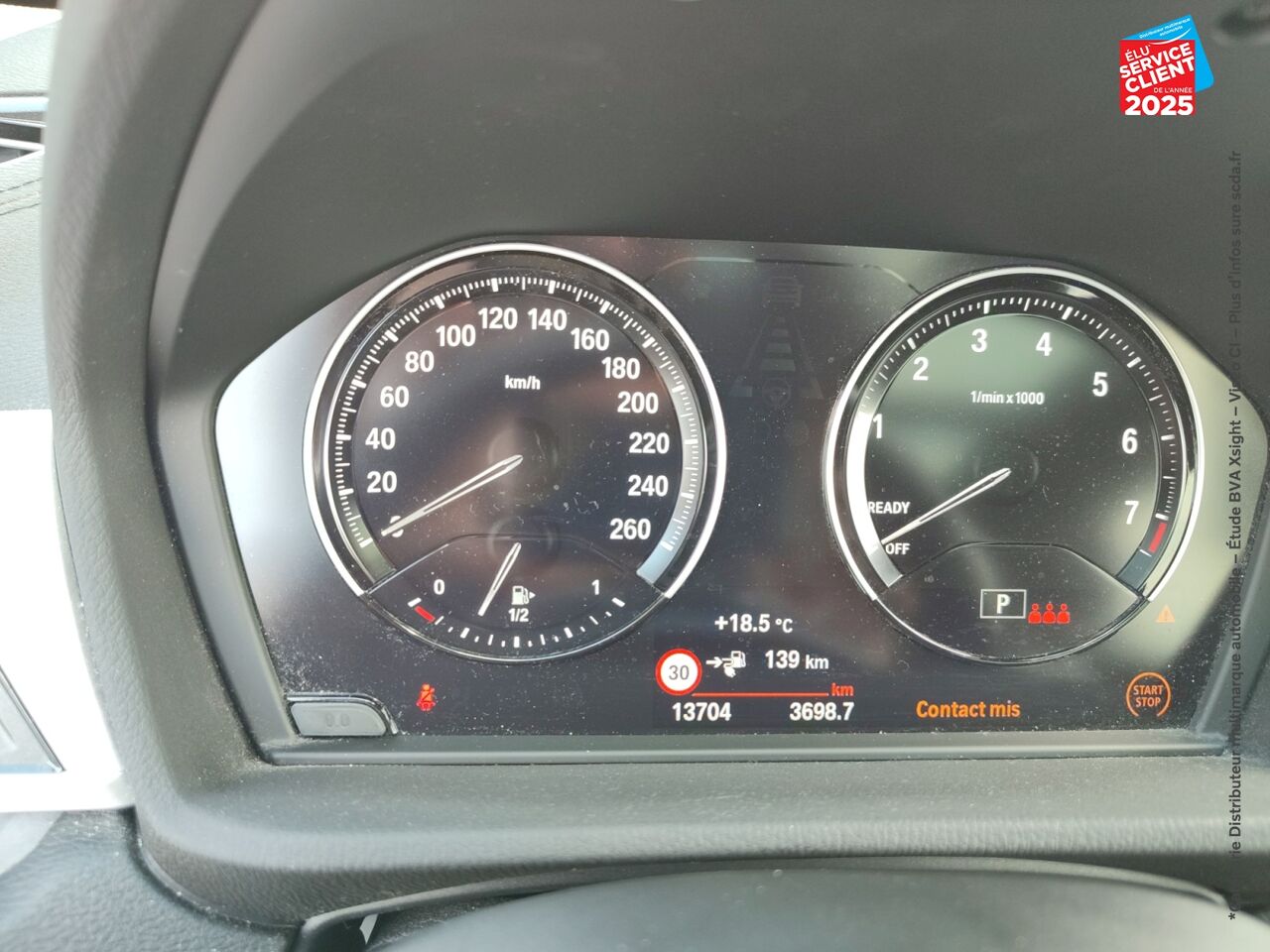 Véhicule d'occasion BMW X1 XDRIVE25EA 220CH XLINE 6CV SIEGES CHAUF CAMERA chez BMW Belfort