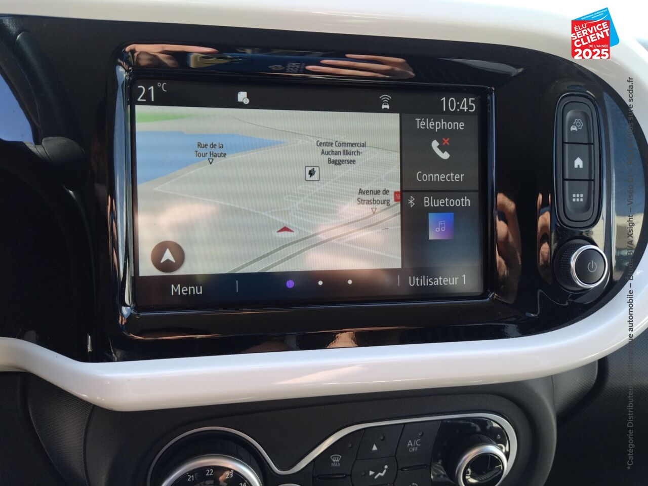 Véhicule d'occasion RENAULT TWINGO E-TECH ELECTRIC INTENS R80 ACHAT INTEGRAL - 21MY CAMERA GPS chez Renault Colmar