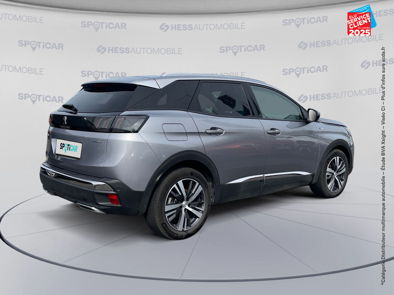 Véhicule d'occasion PEUGEOT 3008 HYBRID 225CH ALLURE PACK E-EAT8 GPS CAMERA CARPLAY chez Renault Belfort
