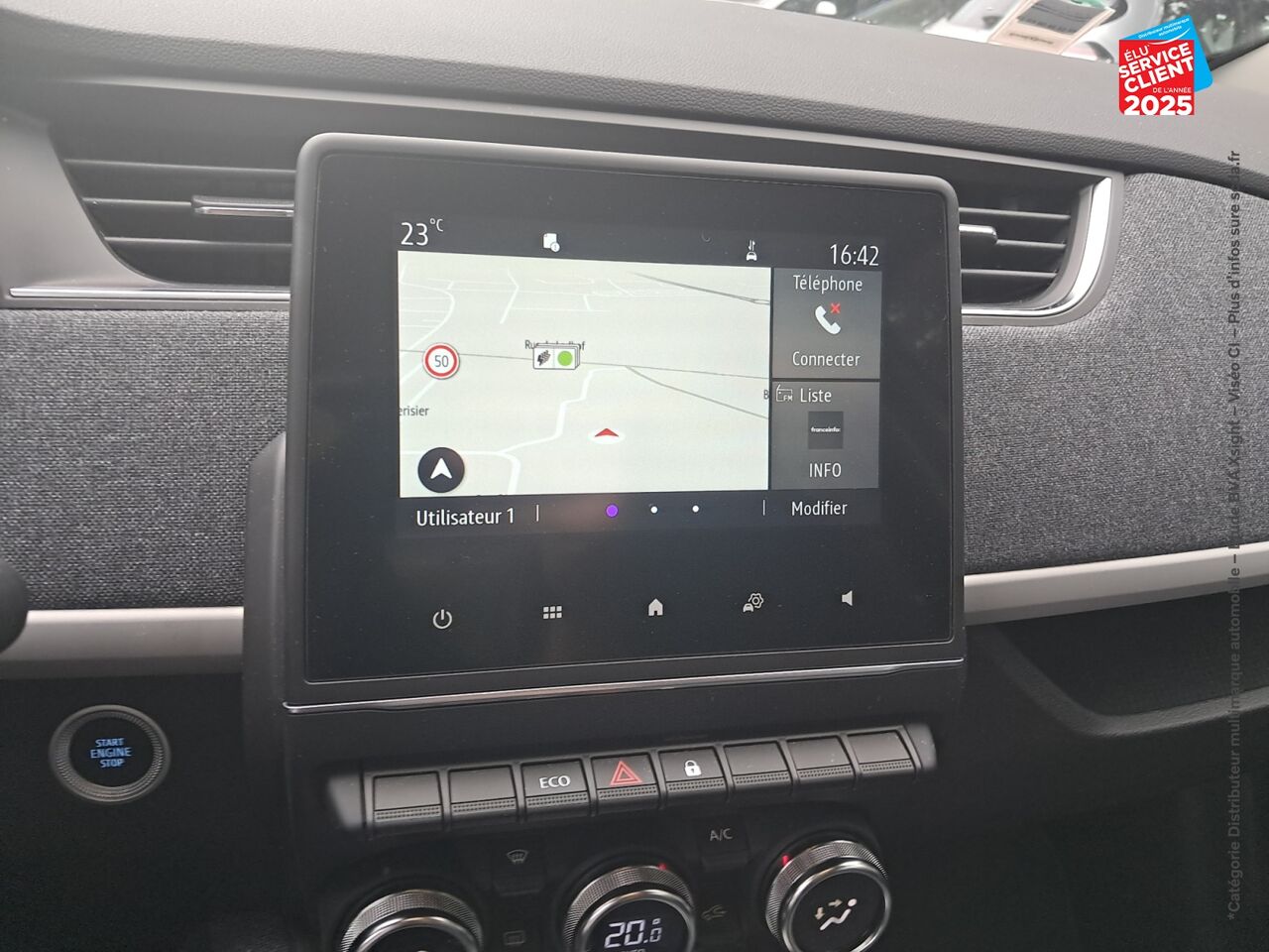 Véhicule d'occasion RENAULT ZOE E-TECH INTENS CHARGE NORMALE R135 ACHAT INTEGRAL - 21C GPS RADAR AR chez Toyota Saint Dizier