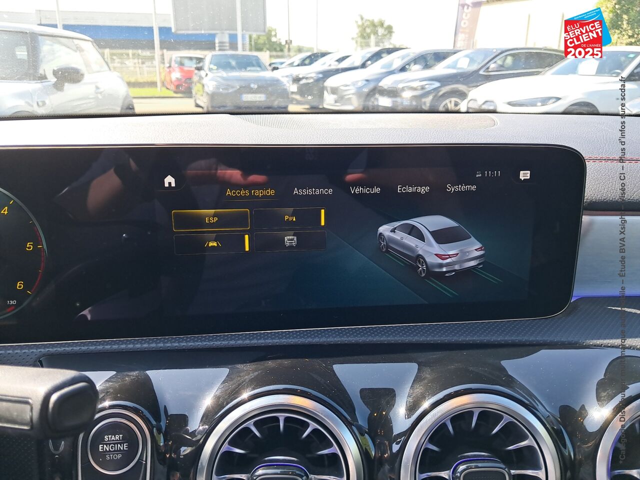 Véhicule d'occasion MERCEDES-BENZ CLA 200 D 150CH AMG LINE 8G-DCT 8CV TOUVRANT CAMERA GPS chez Renault Sélestat