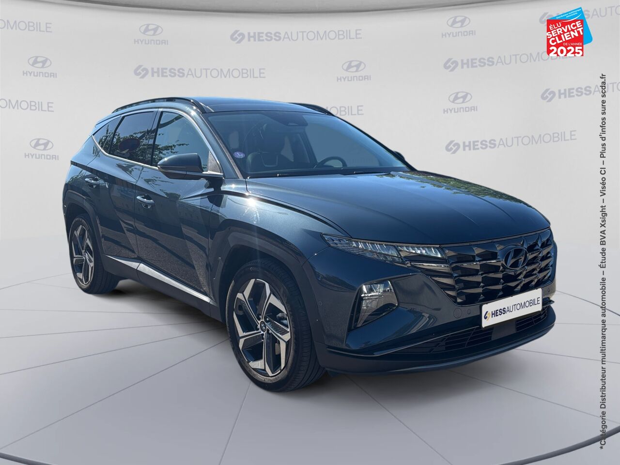 Véhicule d'occasion HYUNDAI TUCSON 1.6 T-GDI 230CH HYBRID EXECUTIVE BVA6 TOUVRANT SIEGES CHAUF/VENTIL/CUIR VOLANT CHAUF GPS chez Toyota Saint Dizier