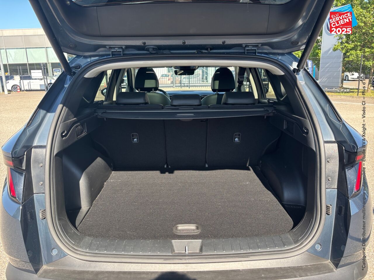 Véhicule d'occasion HYUNDAI TUCSON 1.6 T-GDI 230CH HYBRID EXECUTIVE BVA6 TOUVRANT SIEGES CHAUF/VENTIL/CUIR VOLANT CHAUF GPS chez Toyota Saint Dizier