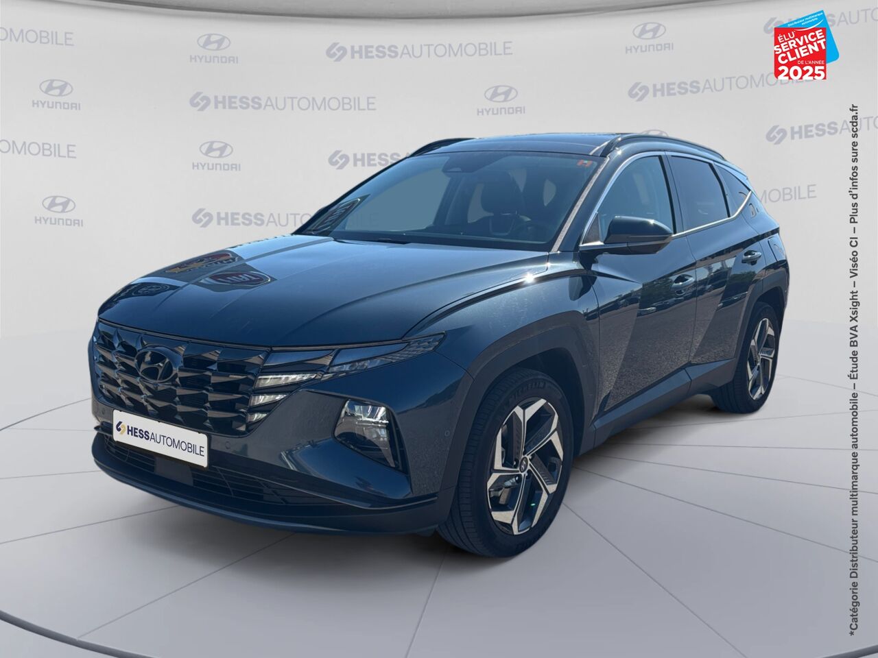 Véhicule d'occasion HYUNDAI TUCSON 1.6 T-GDI 230CH HYBRID EXECUTIVE BVA6 TOUVRANT SIEGES CHAUF/VENTIL/CUIR VOLANT CHAUF GPS chez Toyota Saint Dizier
