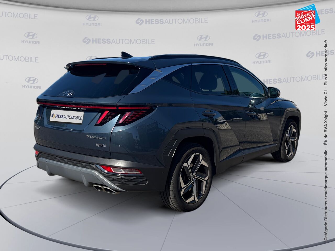 Véhicule d'occasion HYUNDAI TUCSON 1.6 T-GDI 230CH HYBRID EXECUTIVE BVA6 TOUVRANT SIEGES CHAUF/VENTIL/CUIR VOLANT CHAUF GPS chez Toyota Saint Dizier