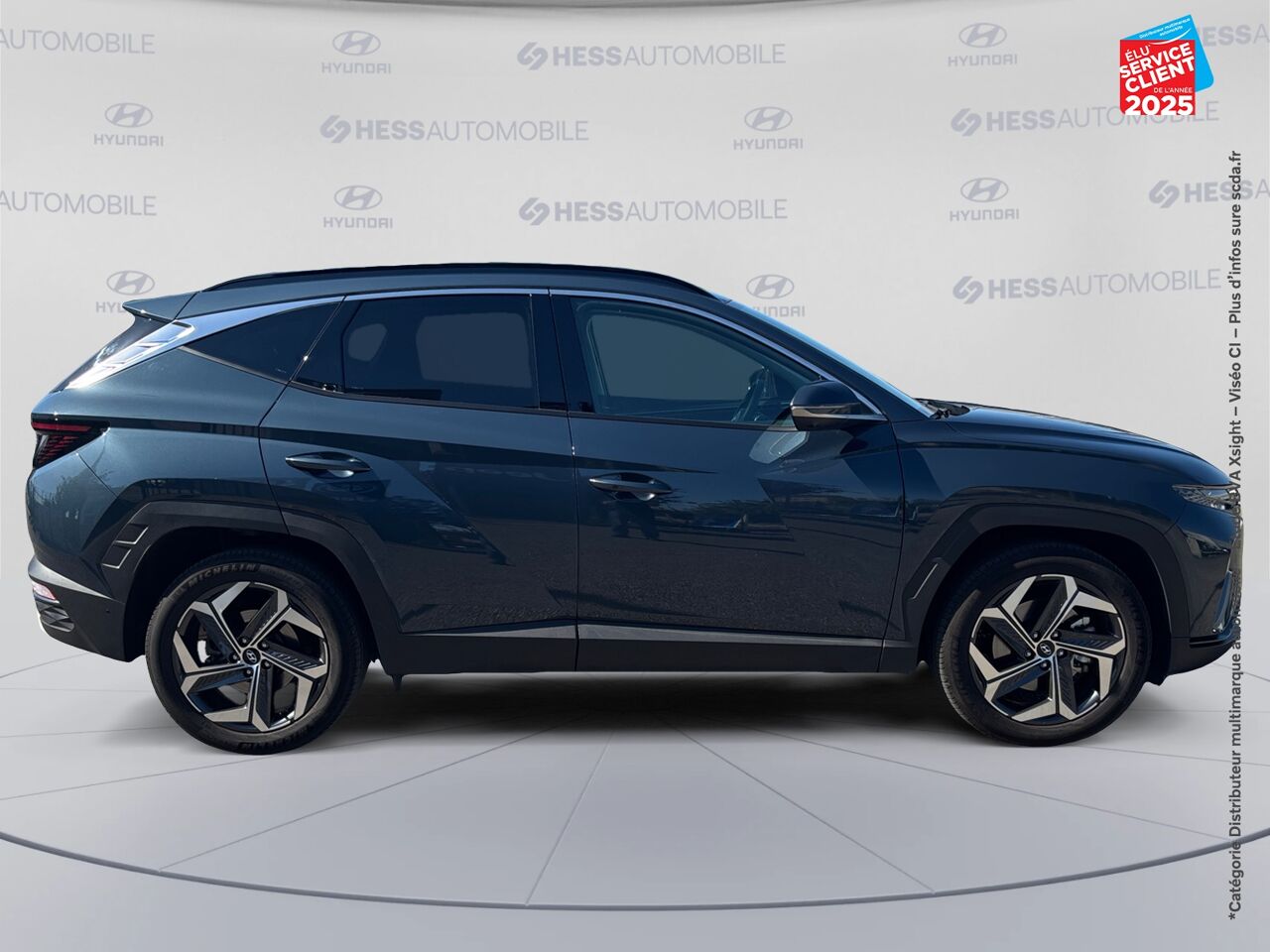 Véhicule d'occasion HYUNDAI TUCSON 1.6 T-GDI 230CH HYBRID EXECUTIVE BVA6 TOUVRANT SIEGES CHAUF/VENTIL/CUIR VOLANT CHAUF GPS chez Toyota Saint Dizier