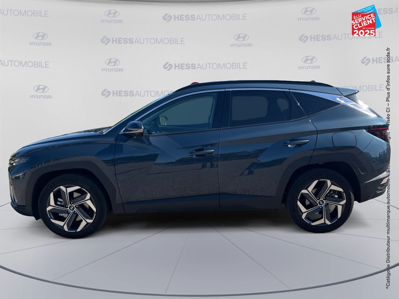 Véhicule d'occasion HYUNDAI TUCSON 1.6 T-GDI 230CH HYBRID EXECUTIVE BVA6 TOUVRANT SIEGES CHAUF/VENTIL/CUIR VOLANT CHAUF GPS chez Toyota Saint Dizier
