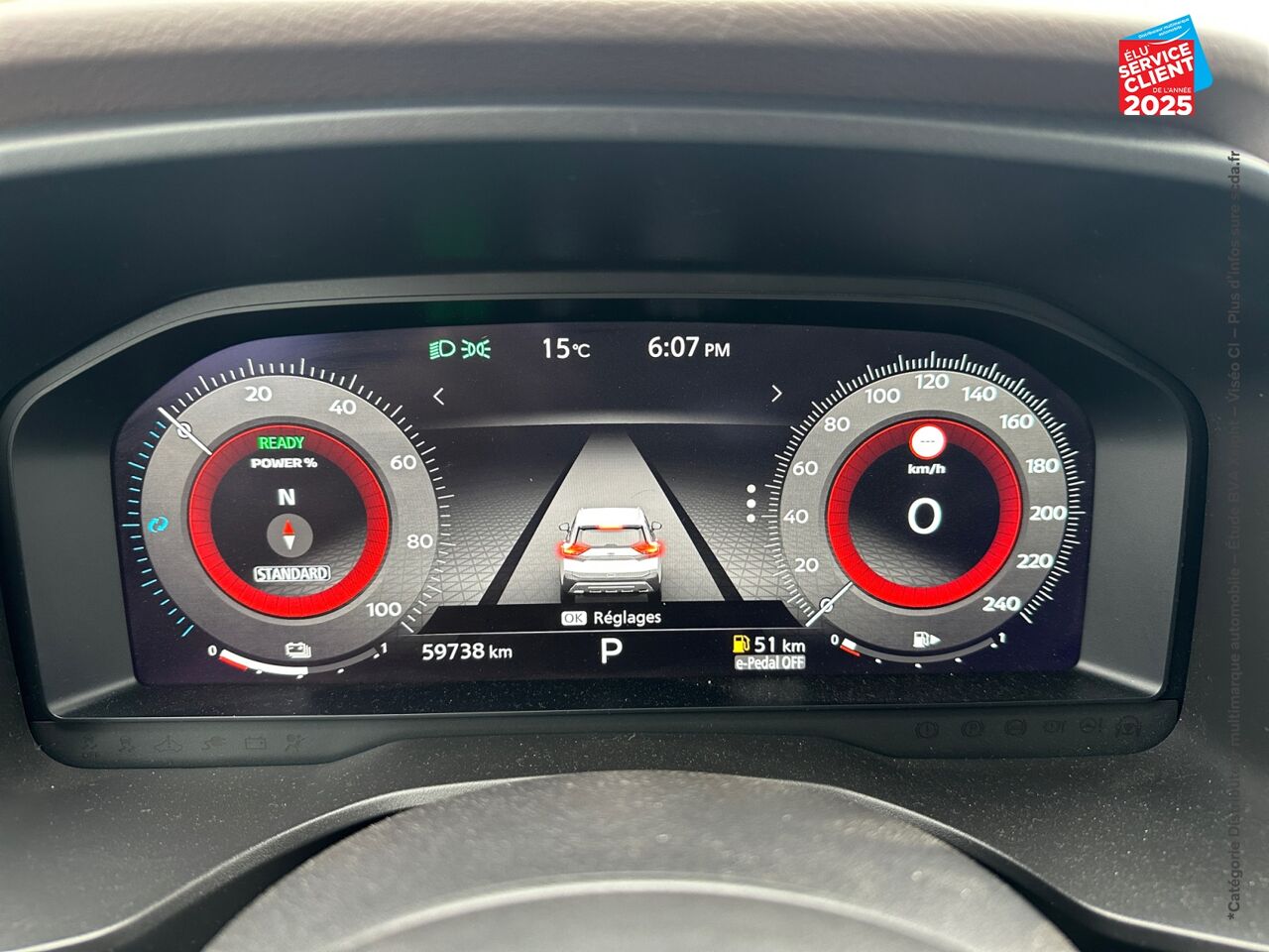 Véhicule d'occasion NISSAN X-TRAIL E-POWER 204CH TEKNA+ TPANO SIEGES CHAUF/CUIR VOLANT CHAUF GPS CAMERA BOSE chez Opel Verdun