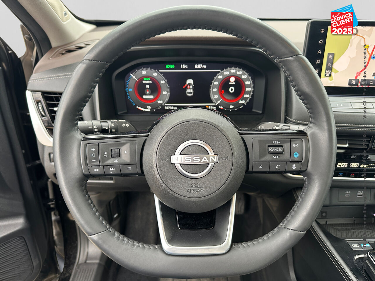 Véhicule d'occasion NISSAN X-TRAIL E-POWER 204CH TEKNA+ TPANO SIEGES CHAUF/CUIR VOLANT CHAUF GPS CAMERA BOSE chez Opel Verdun
