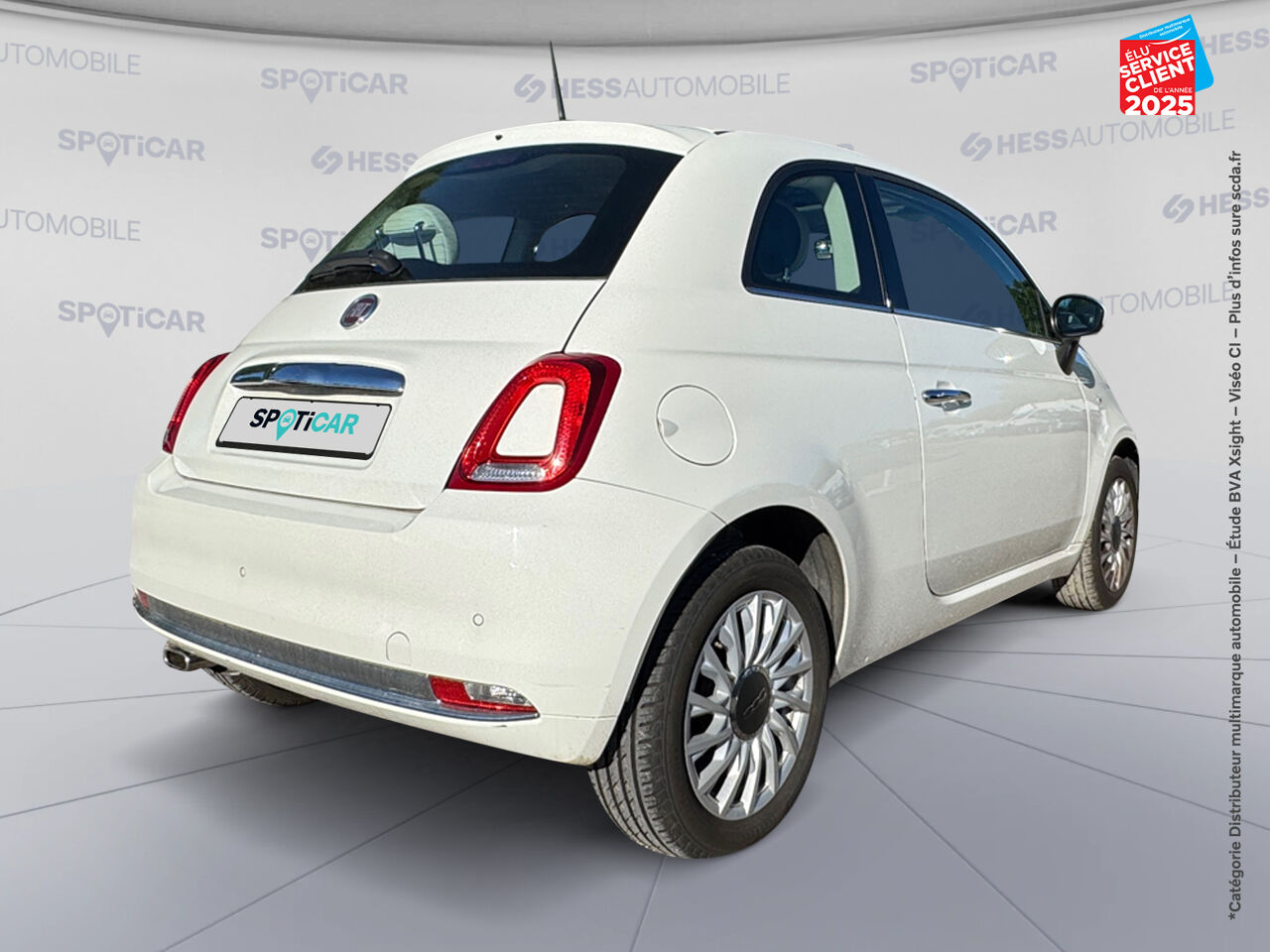 Véhicule d'occasion FIAT 500 1.2 8V 69CH LOUNGE TPANO chez Renault Sélestat