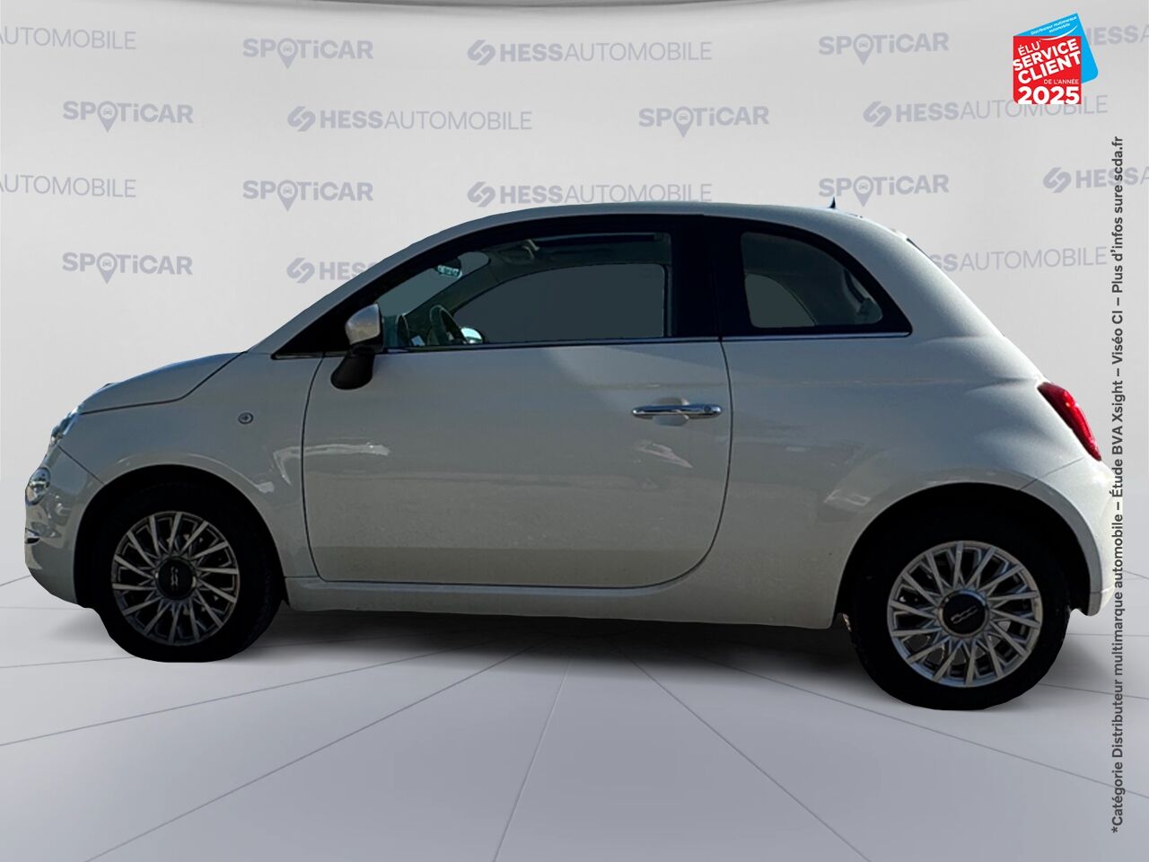 Véhicule d'occasion FIAT 500 1.2 8V 69CH LOUNGE TPANO chez Renault Sélestat
