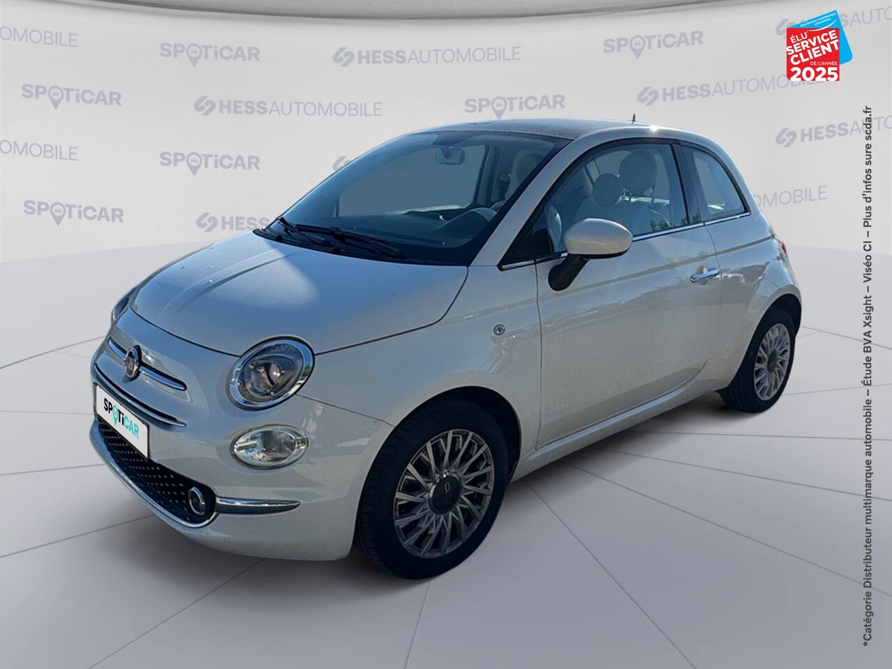 Véhicule d'occasion FIAT 500 1.2 8V 69CH LOUNGE TPANO chez Renault Sélestat