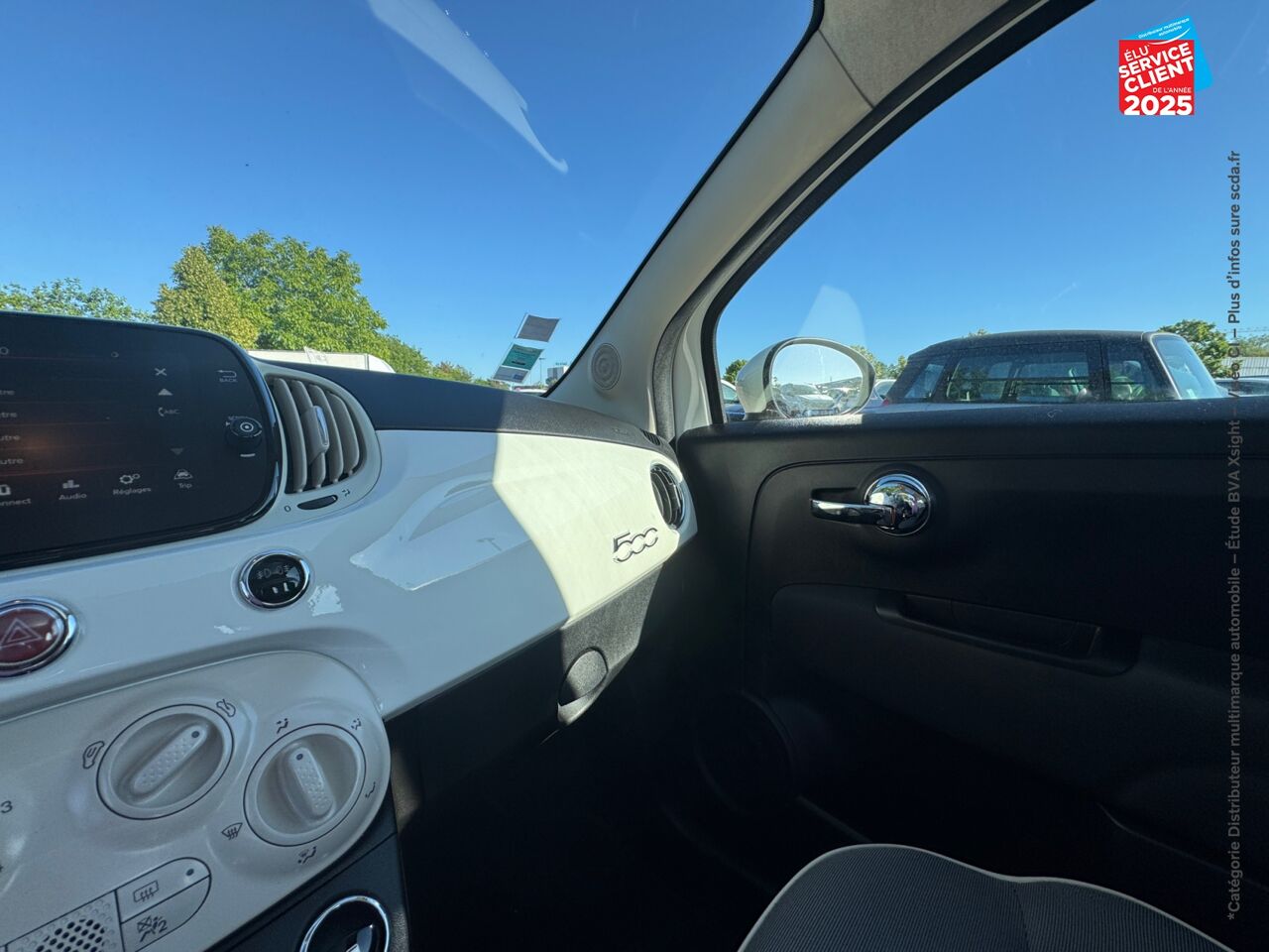 Véhicule d'occasion FIAT 500 1.2 8V 69CH LOUNGE TPANO chez Renault Sélestat