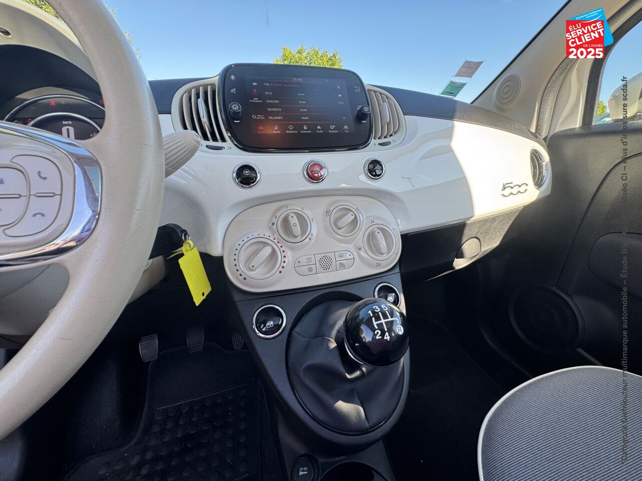 Véhicule d'occasion FIAT 500 1.2 8V 69CH LOUNGE TPANO chez Renault Sélestat