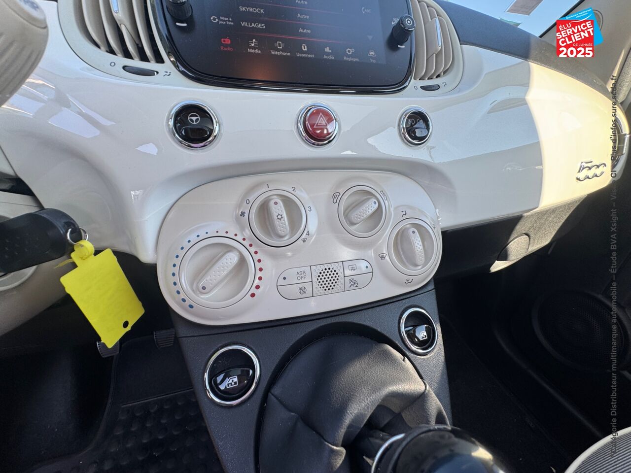Véhicule d'occasion FIAT 500 1.2 8V 69CH LOUNGE TPANO chez Renault Sélestat