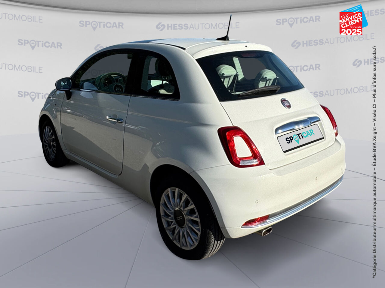 Véhicule d'occasion FIAT 500 1.2 8V 69CH LOUNGE TPANO chez Renault Sélestat