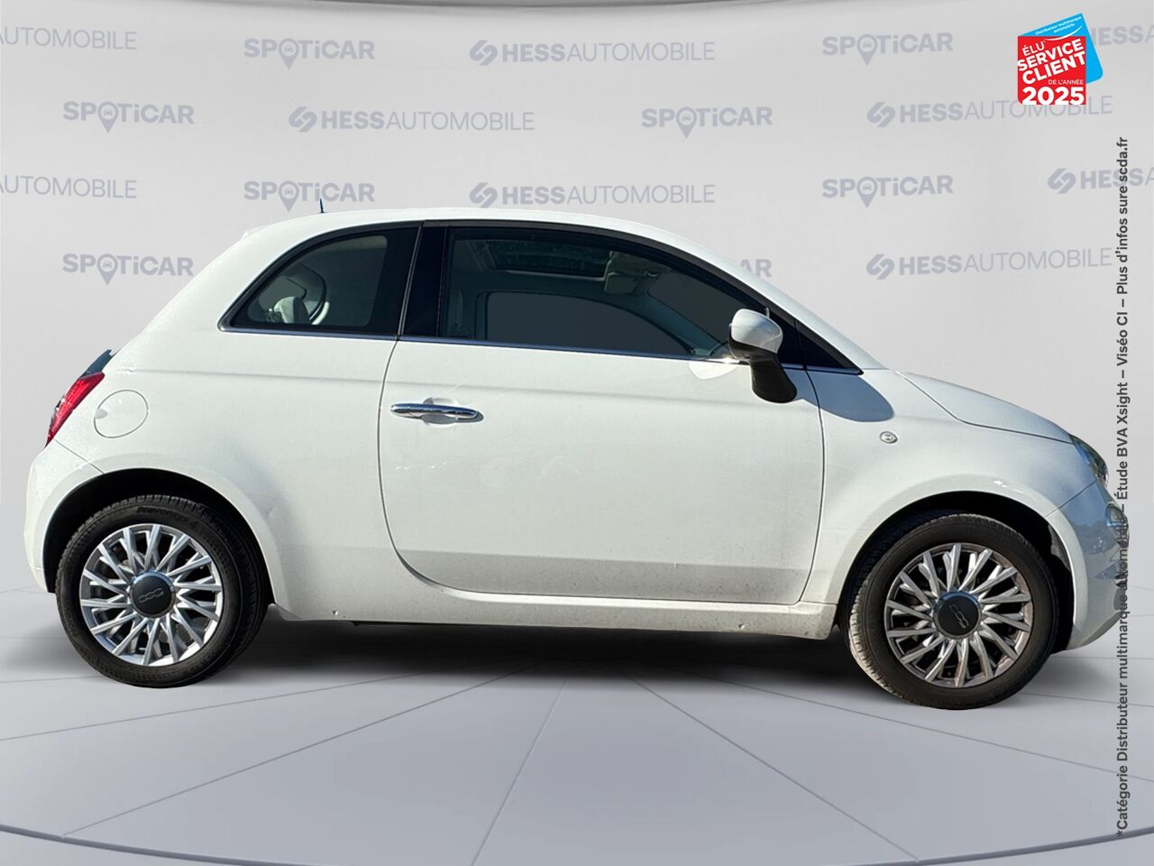 Véhicule d'occasion FIAT 500 1.2 8V 69CH LOUNGE TPANO chez Renault Sélestat