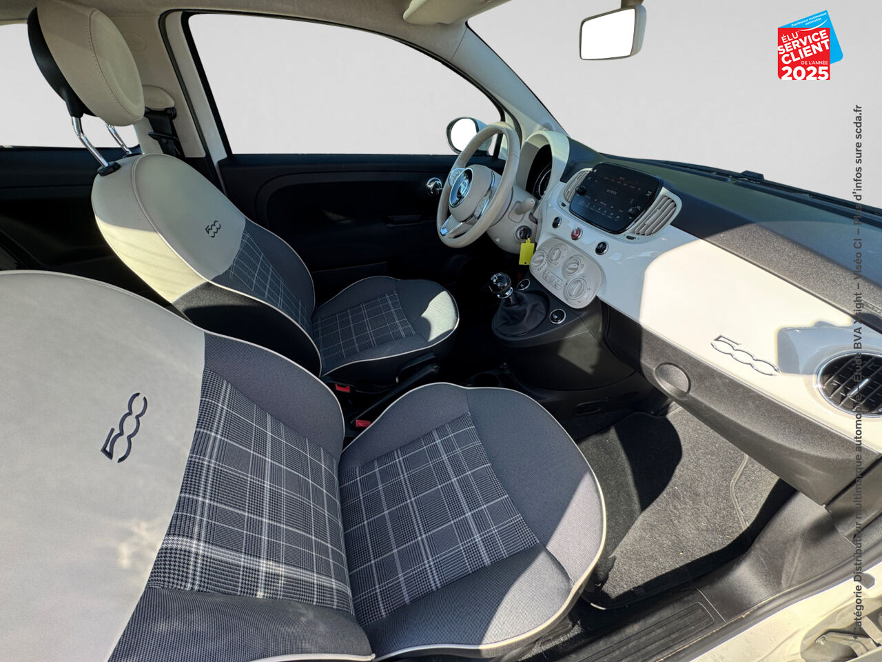 Véhicule d'occasion FIAT 500 1.2 8V 69CH LOUNGE TPANO chez Renault Sélestat