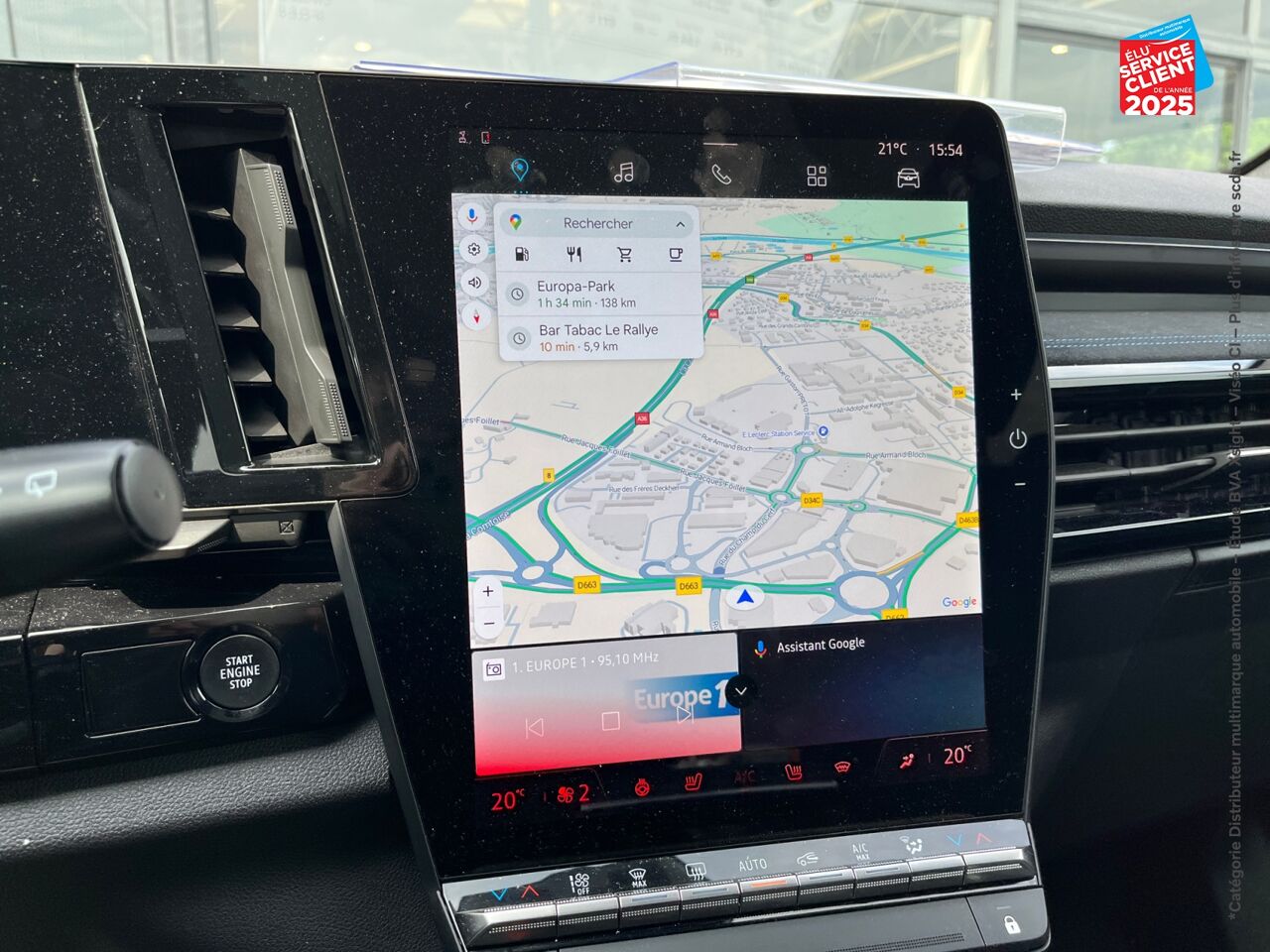Véhicule d'occasion RENAULT ESPACE 1.2 E-TECH FULL HYBRID 200CH ESPRIT ALPINE 7 PLACES - 24 TPANO GPS CAMERA chez Toyota Thionville