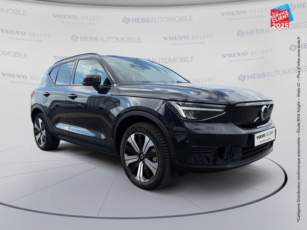 Véhicule d'occasion VOLVO XC40 RECHARGE 231CH PLUS EDT SIEGE CHAUF VOLANT CHAUF CAMERA GPS chez Volvo Epernay