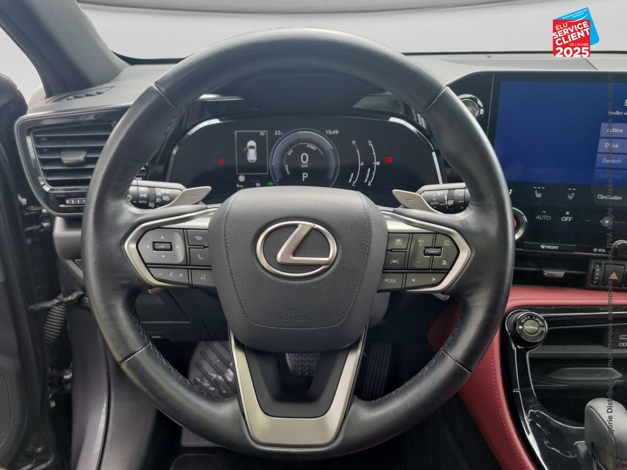 Véhicule d'occasion LEXUS NX 350H LUXE 4WD TOUVRANT SIEGES CHAUF/CUIR VOLANT CHAUF GPS CAMERA chez Lexus Strasbourg