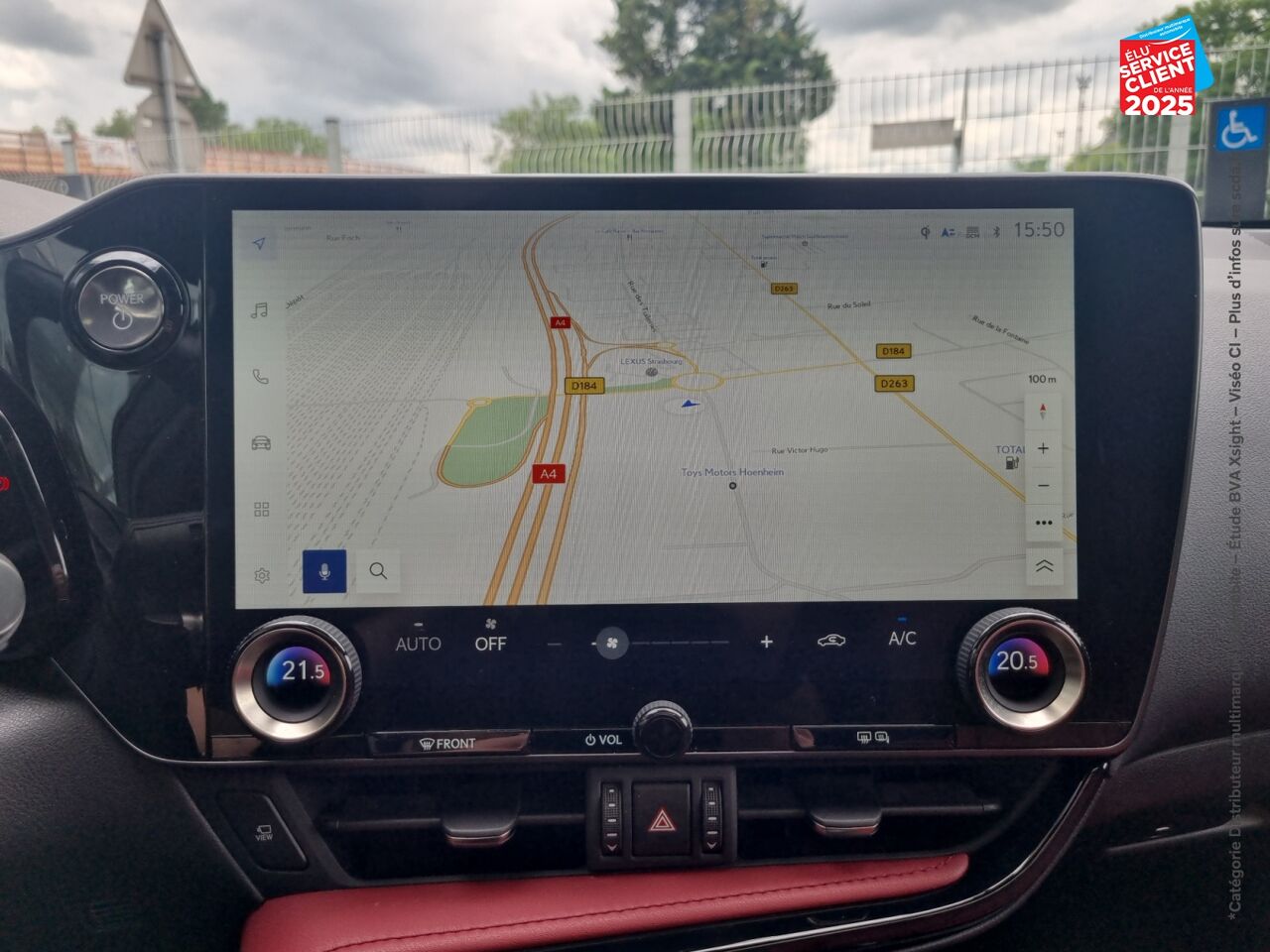 Véhicule d'occasion LEXUS NX 350H LUXE 4WD TOUVRANT SIEGES CHAUF/CUIR VOLANT CHAUF GPS CAMERA chez Lexus Strasbourg