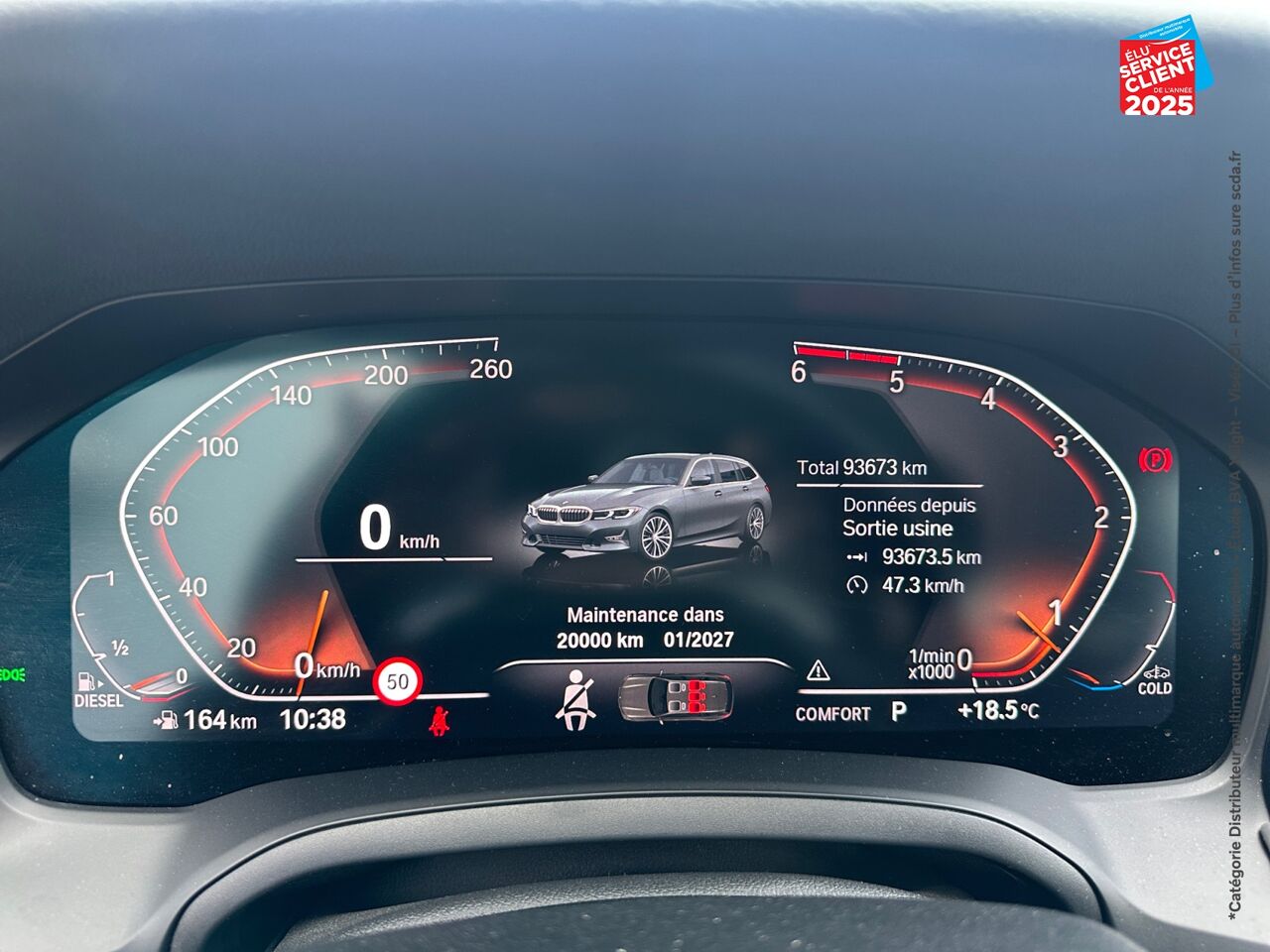 Véhicule d'occasion BMW SERIE 3 TOURING 320DA MH 190CH BUSINESS DESIGN chez BMW Lons le Saunier