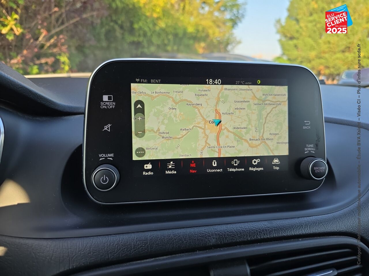 Véhicule d'occasion FIAT TIPO 1.4 95CH S/S LOUNGE MY19 5P CAMERA GPS chez Hyundai Chalons