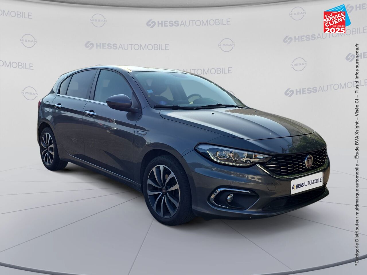 Véhicule d'occasion FIAT TIPO 1.4 95CH S/S LOUNGE MY19 5P CAMERA GPS chez Hyundai Chalons