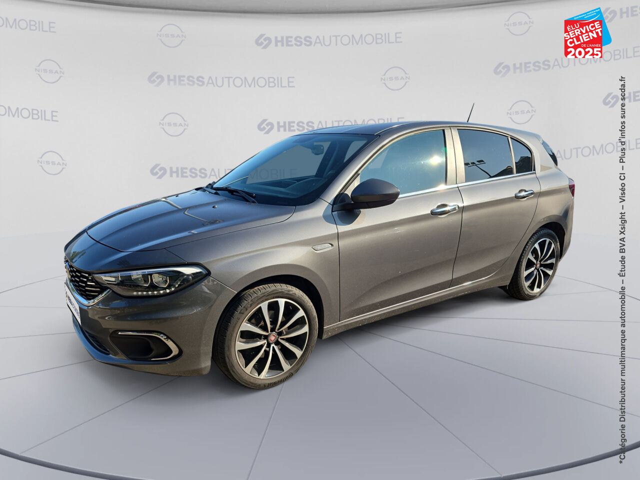 Véhicule d'occasion FIAT TIPO 1.4 95CH S/S LOUNGE MY19 5P CAMERA GPS chez Hyundai Chalons