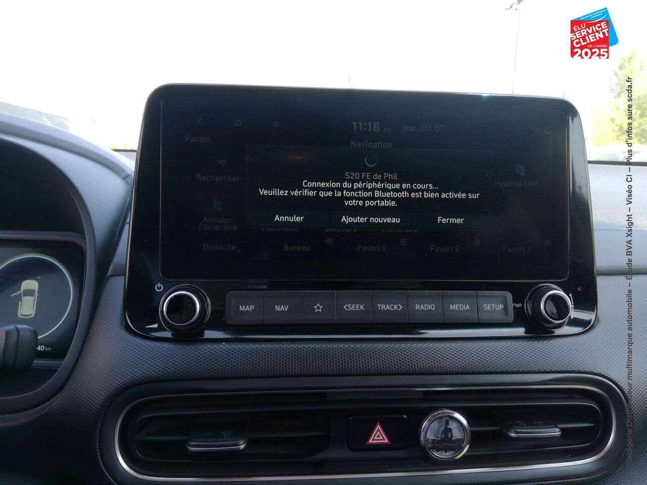 Véhicule d'occasion HYUNDAI KONA 1.6 CRDI 136CH HYBRID 48V CREATIVE chez Hyundai Chalons