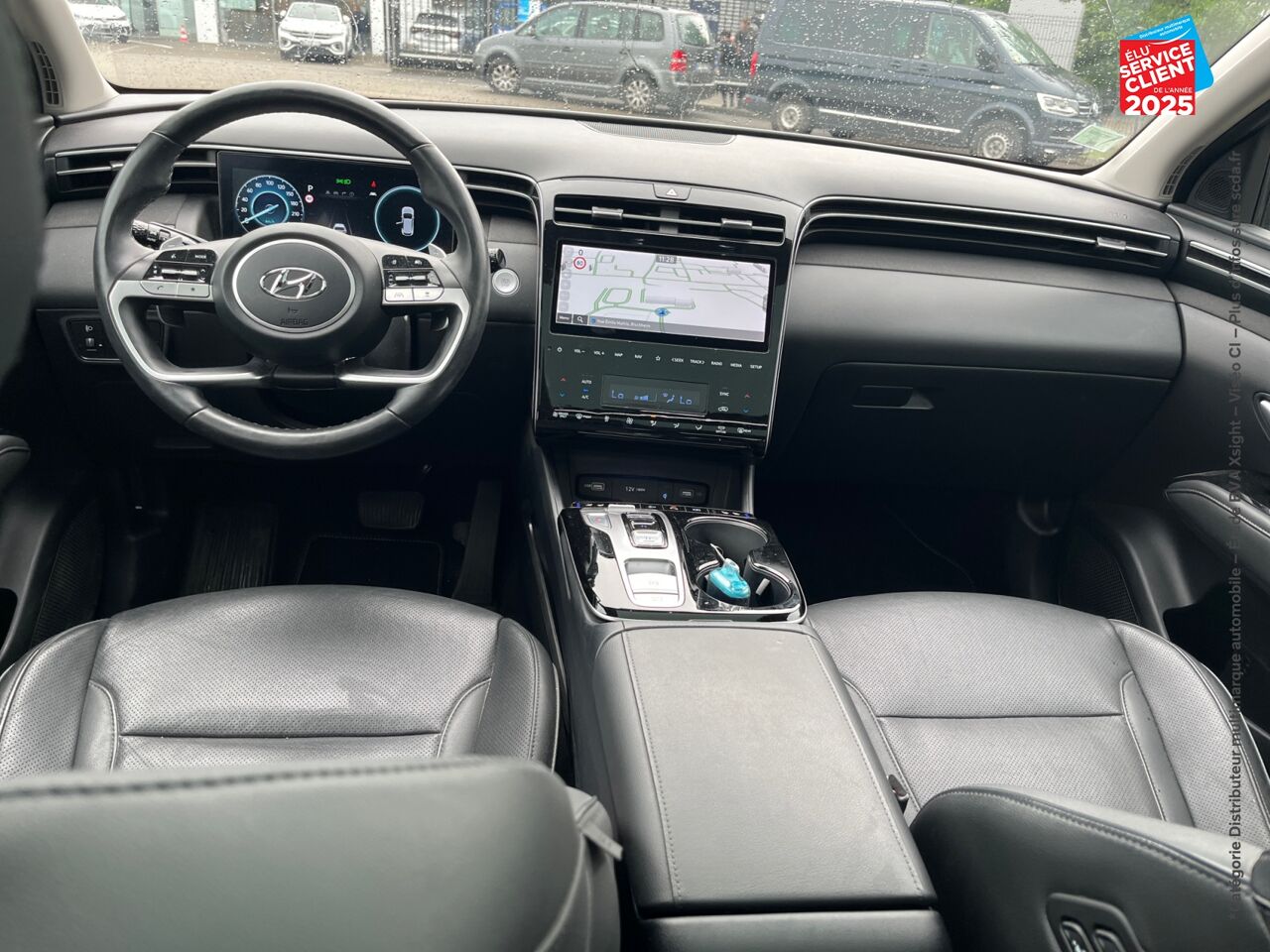 Véhicule d'occasion HYUNDAI TUCSON 1.6 T-GDI 230CH HYBRID EXECUTIVE BVA6 SIEGES CHAUF/VENTIL/CUIR VOLANT CHAUF GPS chez Hyundai Reims