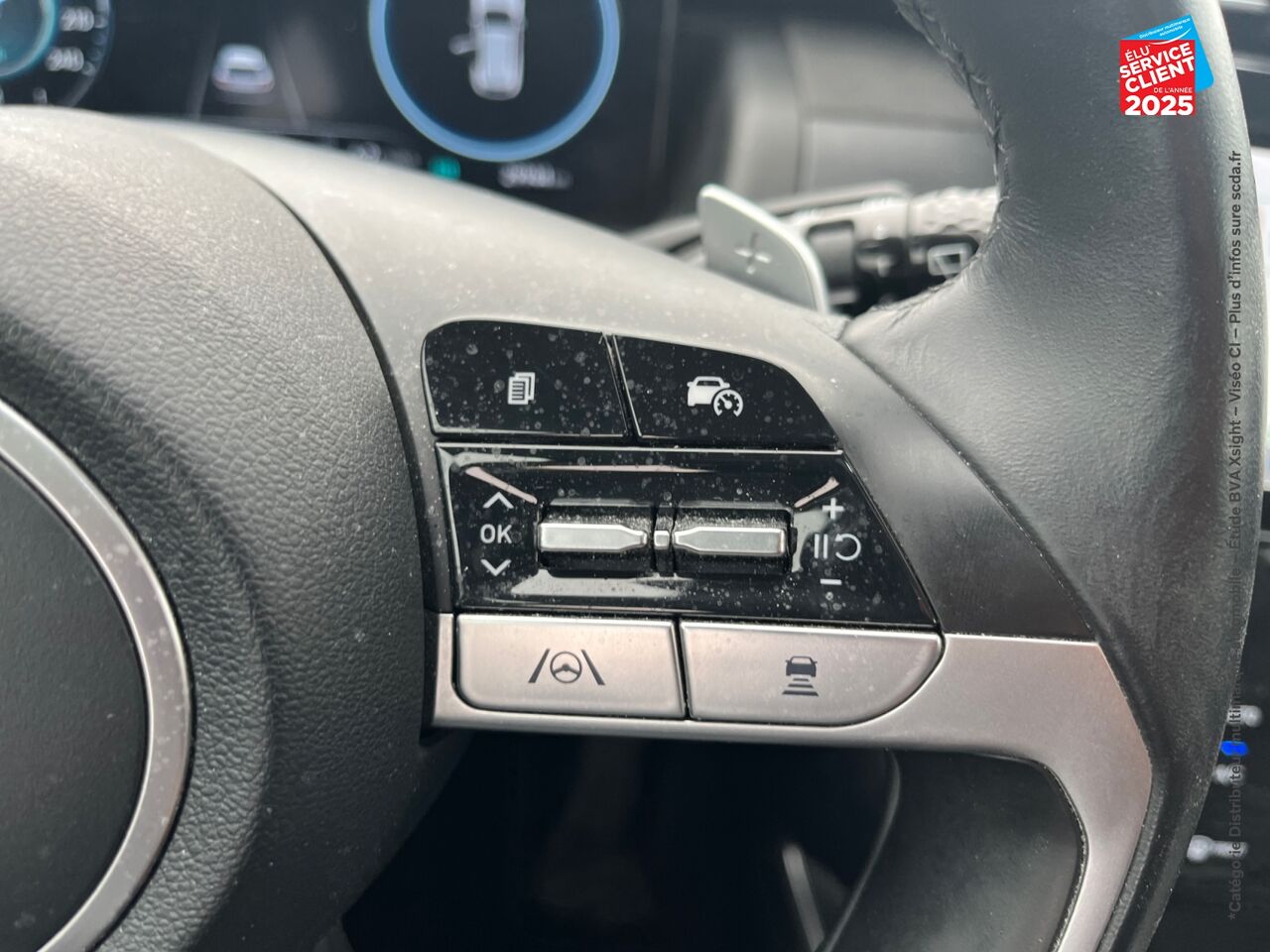 Véhicule d'occasion HYUNDAI TUCSON 1.6 T-GDI 230CH HYBRID EXECUTIVE BVA6 SIEGES CHAUF/VENTIL/CUIR VOLANT CHAUF GPS chez Hyundai Reims