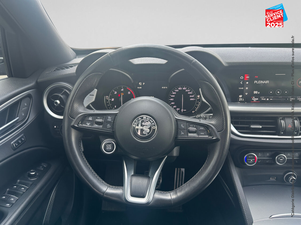 Véhicule d'occasion ALFA ROMEO STELVIO 2.2 DIESEL 210CH VELOCE Q4 AT8 SIEGE CUIR CHAUF VOLANT CHAUF GPS chez Renault Colmar