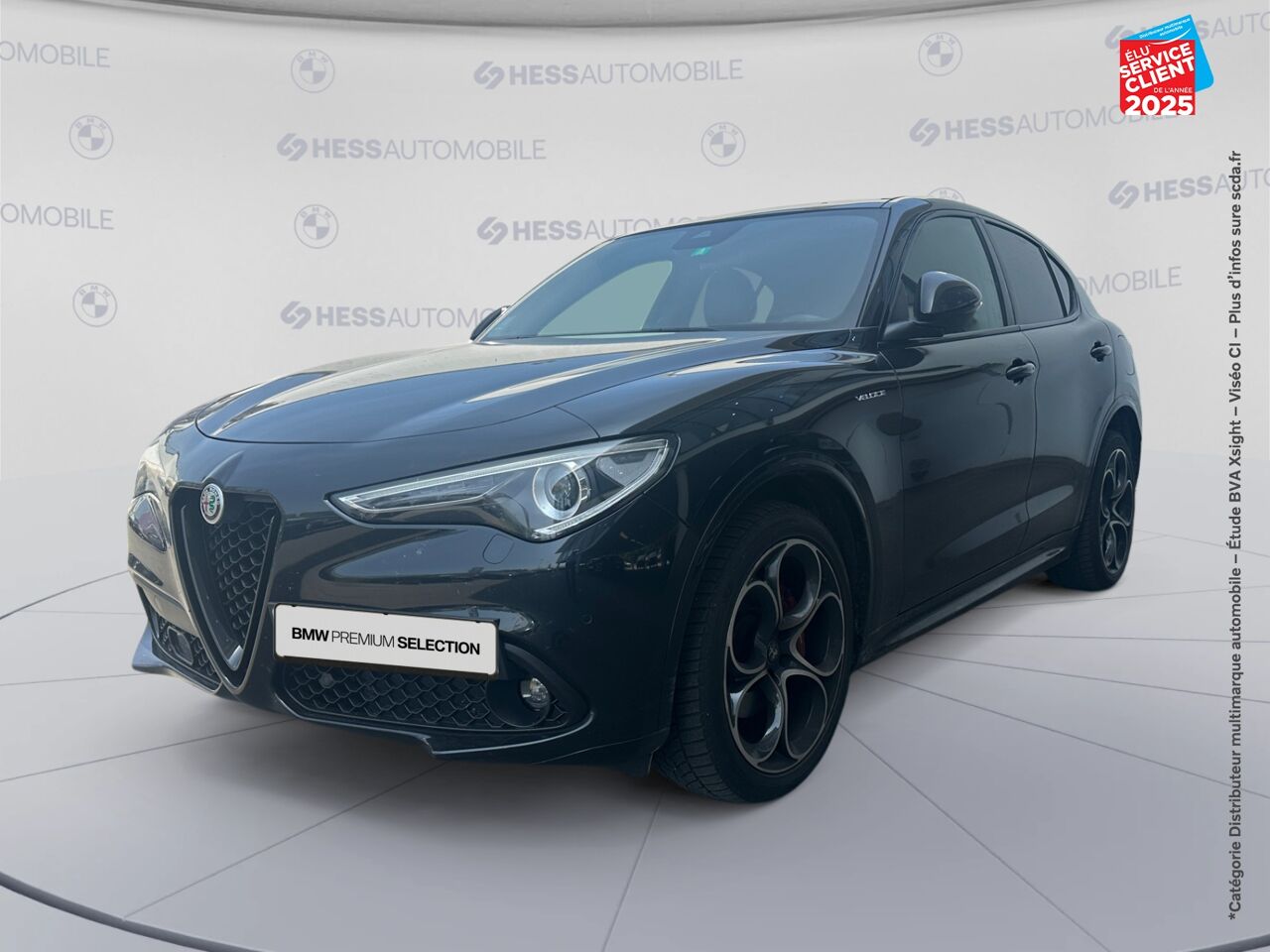 Véhicule d'occasion ALFA ROMEO STELVIO 2.2 DIESEL 210CH VELOCE Q4 AT8 SIEGE CUIR CHAUF VOLANT CHAUF GPS chez Renault Colmar
